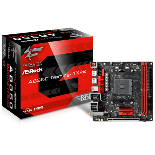 Материнська плата AsRock AB350 GAMING-ITX/AC (sAM4, AMD B350) (Відновлено продавцем, 679699) купити з перевіркою сумісності: огляд, характеристики, ціна у Києві, Львові, Вінниці, Хмельницькому, Івано-Франківську, Україні | інтернет-магазин TELEMART.UA фото