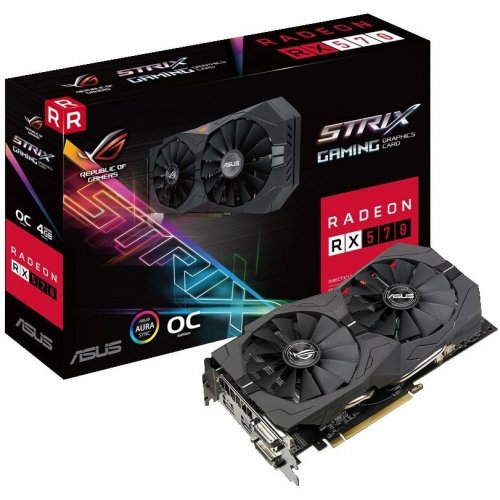 Купить Видеокарта Asus ROG Radeon RX 570 STRIX 4096MB (ROG-STRIX-RX570-O4G-GAMING) (Восстановлено продавцом, 679716) с проверкой совместимости: обзор, характеристики, цена в Киеве, Днепре, Одессе, Харькове, Украине | интернет-магазин TELEMART.UA фото