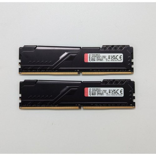 Озп Kingston DDR4 32GB (2x16GB) 3600Mhz FURY Beast Black (KF436C18BBK2/32) (Відновлено продавцем, 679747) купити з перевіркою сумісності: огляд, характеристики, ціна у Києві, Львові, Вінниці, Хмельницькому, Івано-Франківську, Україні | інтернет-магазин TELEMART.UA фото