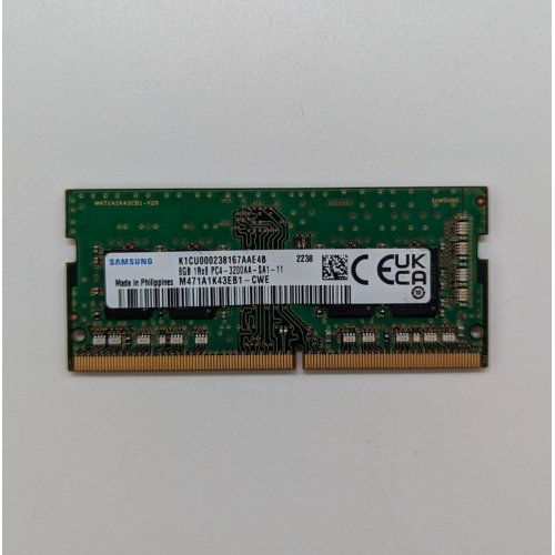 Озп Samsung SODIMM DDR4 8GB 3200Mhz (SO-DIMM 8GB DDR4 3200) (Відновлено продавцем, 679758) купити з перевіркою сумісності: огляд, характеристики, ціна у Києві, Львові, Вінниці, Хмельницькому, Івано-Франківську, Україні | інтернет-магазин TELEMART.UA фото