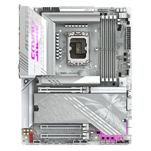 Материнська плата Gigabyte Z890 AORUS ELITE X ICE (s1851, Intel Z890) купити з перевіркою сумісності: огляд, характеристики, ціна у Києві, Львові, Вінниці, Хмельницькому, Івано-Франківську, Україні | інтернет-магазин TELEMART.UA фото