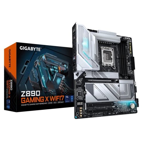 Материнська плата Gigabyte Z890 GAMING X WIFI7 (s1851, Intel Z890) купити з перевіркою сумісності: огляд, характеристики, ціна у Києві, Львові, Вінниці, Хмельницькому, Івано-Франківську, Україні | інтернет-магазин TELEMART.UA фото