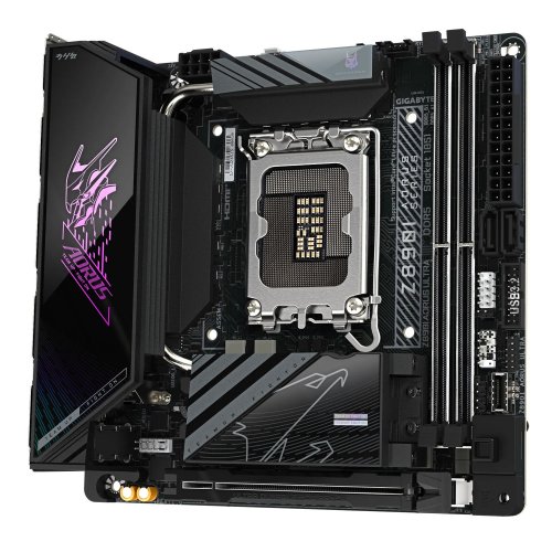 Купить Материнская плата Gigabyte Z890I AORUS ULTRA (s1851, Intel Z890) с проверкой совместимости: обзор, характеристики, цена в Киеве, Днепре, Одессе, Харькове, Украине | интернет-магазин TELEMART.UA фото