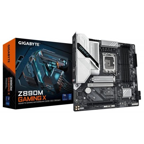 Материнська плата Gigabyte Z890M GAMING X (s1851, Intel Z890) купити з перевіркою сумісності: огляд, характеристики, ціна у Києві, Львові, Вінниці, Хмельницькому, Івано-Франківську, Україні | інтернет-магазин TELEMART.UA фото