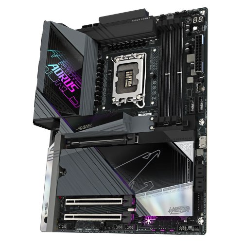 Материнська плата Gigabyte Z890 AORUS MASTER (s1851, Intel Z890) купити з перевіркою сумісності: огляд, характеристики, ціна у Києві, Львові, Вінниці, Хмельницькому, Івано-Франківську, Україні | інтернет-магазин TELEMART.UA фото