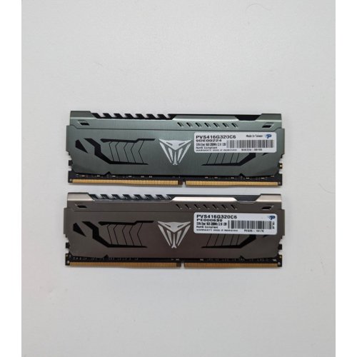 Купить Озу Patriot DDR4 16GB 3200Mhz Viper Steel (PVS416G320C6) (Восстановлено продавцом, 679839) с проверкой совместимости: обзор, характеристики, цена в Киеве, Днепре, Одессе, Харькове, Украине | интернет-магазин TELEMART.UA фото