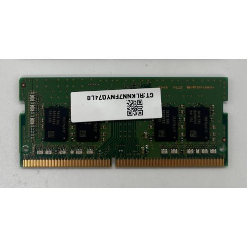 Купить Озу Samsung SODIMM DDR4 8GB 3200Mhz (M471A1K43EB1-CWE) OEM (Восстановлено продавцом, 679858) с проверкой совместимости: обзор, характеристики, цена в Киеве, Днепре, Одессе, Харькове, Украине | интернет-магазин TELEMART.UA фото