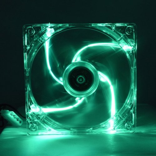 Продать Кулер Cooling Baby 12025 4PS LED Cristal/Green по Trade-In интернет-магазине Телемарт - Киев, Днепр, Украина фото