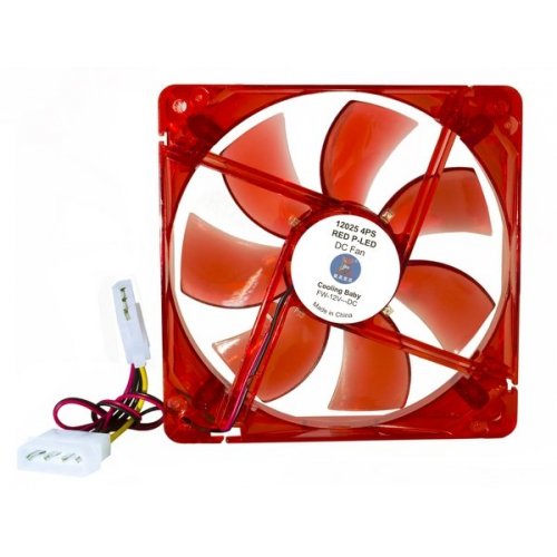 Продати Кулер Cooling Baby 12025 4PS LED Cristal/Red за Trade-In у інтернет-магазині Телемарт - Київ, Дніпро, Україна фото