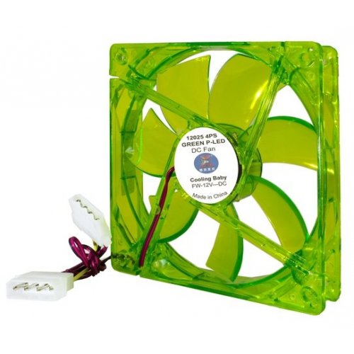 Продати Кулер Cooling Baby 12025 4PS LED Green за Trade-In у інтернет-магазині Телемарт - Київ, Дніпро, Україна фото