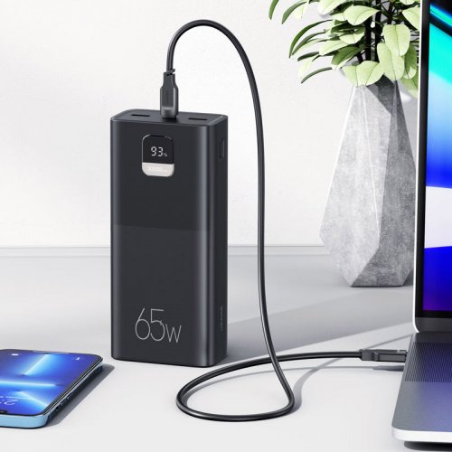 Купить Powerbank Usams US-CD185 30000mAh 65W Black - цена в Харькове, Киеве, Днепре, Одессе
в интернет-магазине Telemart фото