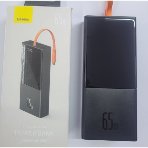 Купити Уцінка powerbank Baseus Elf Digital 20000mAh 65W (PPJL000001) Black (Вітринний зразок, 680159) - ціна в Києві, Львові, Вінниці, Хмельницькому, Франківську, Україні | інтернет-магазин TELEMART.UA фото