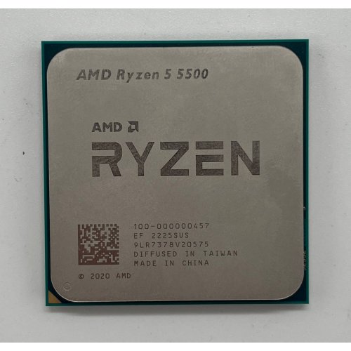 Процесор AMD Ryzen 5 5500 3.6(4.2)GHz 16MB sAM4 Tray (100-000000457) (Відновлено продавцем, 680186) купити з перевіркою сумісності: огляд, характеристики, ціна у Києві, Львові, Вінниці, Хмельницькому, Івано-Франківську, Україні | інтернет-магазин TELEMART.UA фото