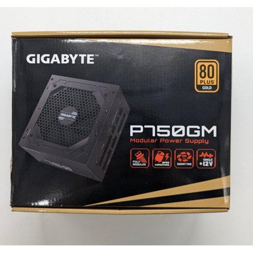 Блок живлення Gigabyte P750GM 750W (GP-P750GM) (Відновлено продавцем, 680428) купити з перевіркою сумісності: огляд, характеристики, ціна у Києві, Львові, Вінниці, Хмельницькому, Івано-Франківську, Україні | інтернет-магазин TELEMART.UA фото