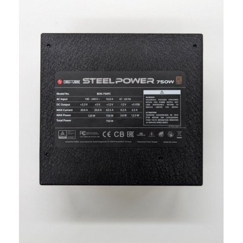 Купить Блок питания CHIEFTEC SteelPower BDK 750W (BDK-750FC) (Восстановлено продавцом, 680441) с проверкой совместимости: обзор, характеристики, цена в Киеве, Днепре, Одессе, Харькове, Украине | интернет-магазин TELEMART.UA фото