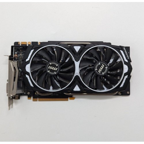 Відеокарта MSI GeForce GTX 1080 TI ARMOR 11264MB (GTX 1080 TI ARMOR 11G OC) (Відновлено продавцем, 680537) купити з перевіркою сумісності: огляд, характеристики, ціна у Києві, Львові, Вінниці, Хмельницькому, Івано-Франківську, Україні | інтернет-магазин TELEMART.UA фото