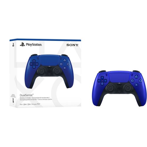 Купити Ігровий маніпулятор Sony DualSense for PS5 (1000040188) Cobalt Blue - ціна в Києві, Львові, Вінниці, Хмельницькому, Франківську, Україні | інтернет-магазин TELEMART.UA фото