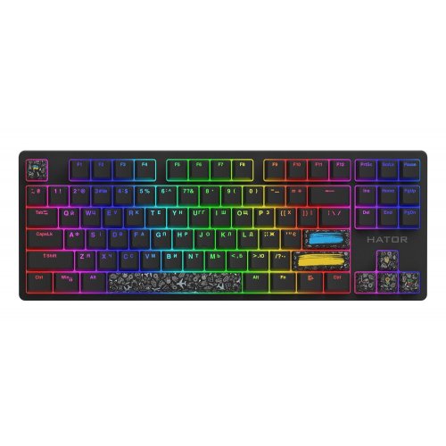 Купити Уцінка клавіатура HATOR Rockfall 2 Mecha TKL Authentic Edition (HTK-530) Black (Вітринний зразок, 680561) - ціна в Києві, Львові, Вінниці, Хмельницькому, Франківську, Україні | інтернет-магазин TELEMART.UA фото