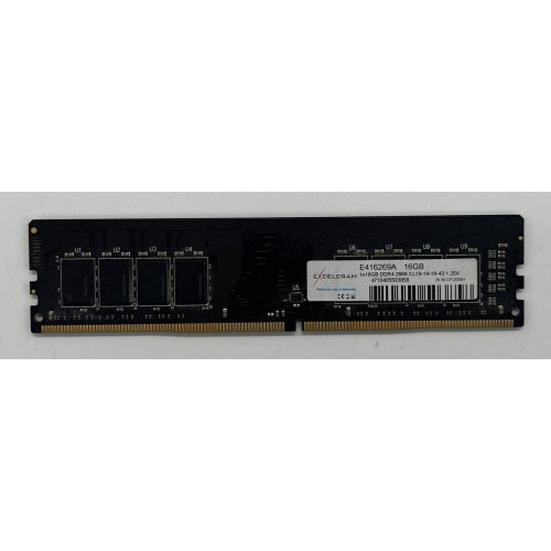 Озп Exceleram DDR4 16GB 2666 Mhz (E416269A) (Відновлено продавцем, 680580) купити з перевіркою сумісності: огляд, характеристики, ціна у Києві, Львові, Вінниці, Хмельницькому, Івано-Франківську, Україні | інтернет-магазин TELEMART.UA фото