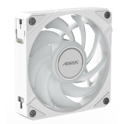 Купить Кулер для корпуса Gigabyte AORUS EZ CHAIN FAN 120 (GP-ECFAN1201 ICE) White с проверкой совместимости: обзор, характеристики, цена в Киеве, Днепре, Одессе, Харькове, Украине | интернет-магазин TELEMART.UA фото