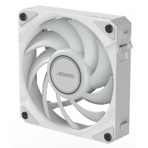 Купить Кулер для корпуса Gigabyte AORUS EZ CHAIN FAN 120 (GP-ECFAN1201 ICE) White с проверкой совместимости: обзор, характеристики, цена в Киеве, Днепре, Одессе, Харькове, Украине | интернет-магазин TELEMART.UA фото