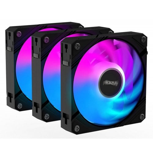 Купить Кулер для корпуса Gigabyte AORUS EZ CHAIN FAN 120 (3-Pack) (GP-ECFAN1203) Black с проверкой совместимости: обзор, характеристики, цена в Киеве, Днепре, Одессе, Харькове, Украине | интернет-магазин TELEMART.UA фото