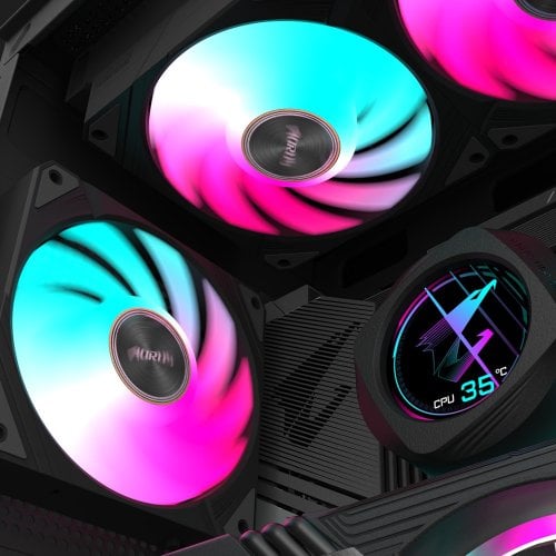 Купить Кулер для корпуса Gigabyte AORUS EZ CHAIN FAN 120 (3-Pack) (GP-ECFAN1203) Black с проверкой совместимости: обзор, характеристики, цена в Киеве, Днепре, Одессе, Харькове, Украине | интернет-магазин TELEMART.UA фото