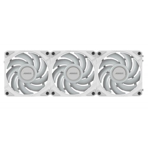 Купить Кулер для корпуса Gigabyte AORUS EZ CHAIN FAN 120 (3-Pack) (GP-ECFAN1203 ICE) White с проверкой совместимости: обзор, характеристики, цена в Киеве, Днепре, Одессе, Харькове, Украине | интернет-магазин TELEMART.UA фото