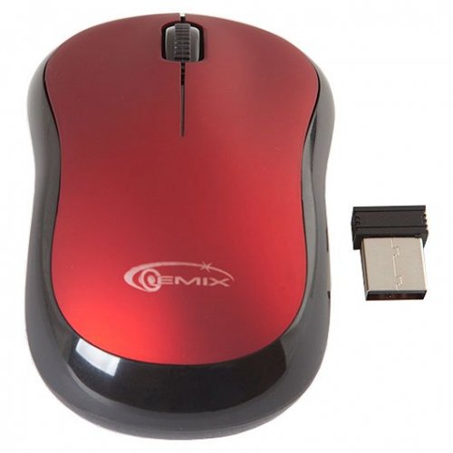 Купить Мышка Gemix GM180 Black/Red - цена в Харькове, Киеве, Днепре, Одессе
в интернет-магазине Telemart фото