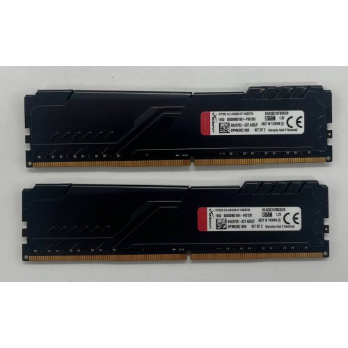 Озп HyperX DDR4 8GB (2x4GB) 2666Mhz Fury Black (HX426C16FB3K2/8) (Відновлено продавцем, 681580) купити з перевіркою сумісності: огляд, характеристики, ціна у Києві, Львові, Вінниці, Хмельницькому, Івано-Франківську, Україні | інтернет-магазин TELEMART.UA фото