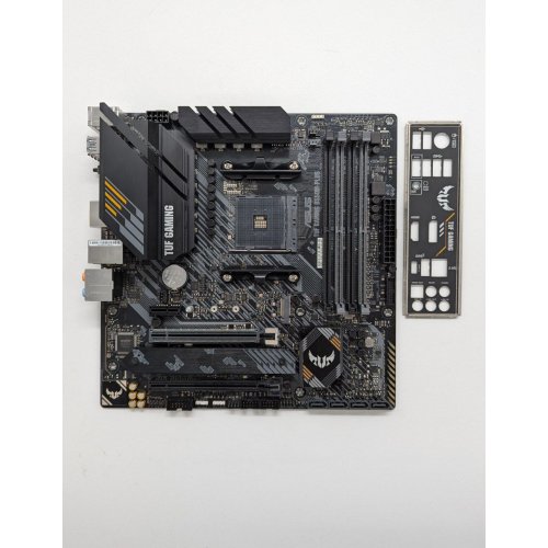 Материнська плата Asus TUF GAMING B550M-PLUS (sAM4, AMD B550) (Відновлено продавцем, 681581) купити з перевіркою сумісності: огляд, характеристики, ціна у Києві, Львові, Вінниці, Хмельницькому, Івано-Франківську, Україні | інтернет-магазин TELEMART.UA фото