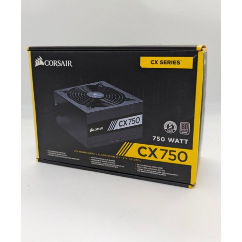 Купить Блок питания Corsair CX750 750W (CP-9020123-EU) (Восстановлено продавцом, 681594) с проверкой совместимости: обзор, характеристики, цена в Киеве, Днепре, Одессе, Харькове, Украине | интернет-магазин TELEMART.UA фото