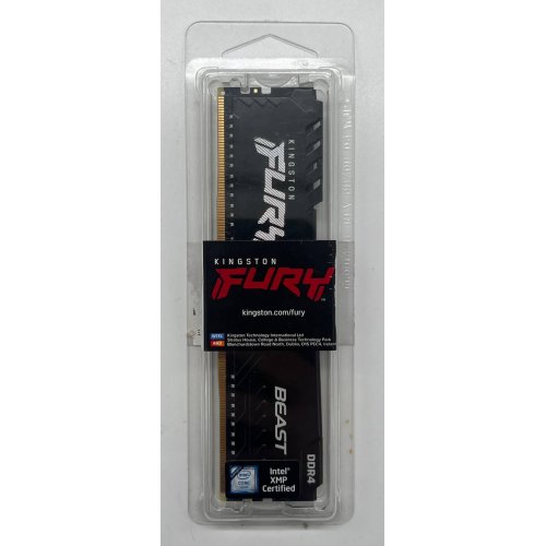 Купить Озу Kingston DDR4 8GB 3200Mhz FURY Beast Black (KF432C16BB/8) (Восстановлено продавцом, 681601) с проверкой совместимости: обзор, характеристики, цена в Киеве, Днепре, Одессе, Харькове, Украине | интернет-магазин TELEMART.UA фото