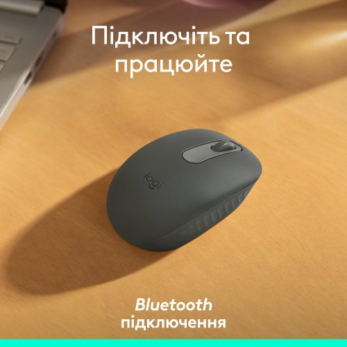 Купити Миша Logitech M196 Bluetooth (910-007459) Graphite - ціна в Києві, Львові, Вінниці, Хмельницькому, Франківську, Україні | інтернет-магазин TELEMART.UA фото