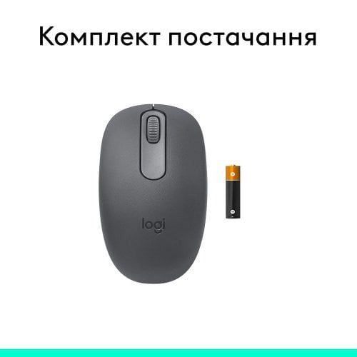 Купити Миша Logitech M196 Bluetooth (910-007459) Graphite - ціна в Києві, Львові, Вінниці, Хмельницькому, Франківську, Україні | інтернет-магазин TELEMART.UA фото