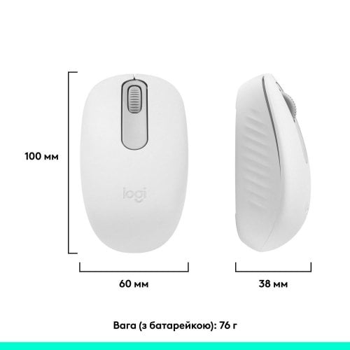 Фото Мышка Logitech M196 Bluetooth (910-007460) Off-White
