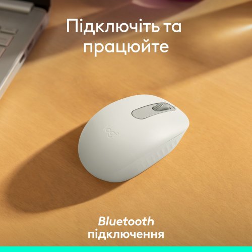 Купити Миша Logitech M196 Bluetooth (910-007460) Off-White - ціна в Києві, Львові, Вінниці, Хмельницькому, Франківську, Україні | інтернет-магазин TELEMART.UA фото