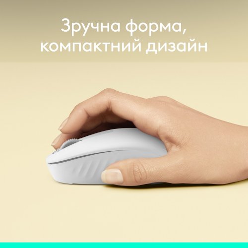 Купити Миша Logitech M196 Bluetooth (910-007460) Off-White - ціна в Києві, Львові, Вінниці, Хмельницькому, Франківську, Україні | інтернет-магазин TELEMART.UA фото