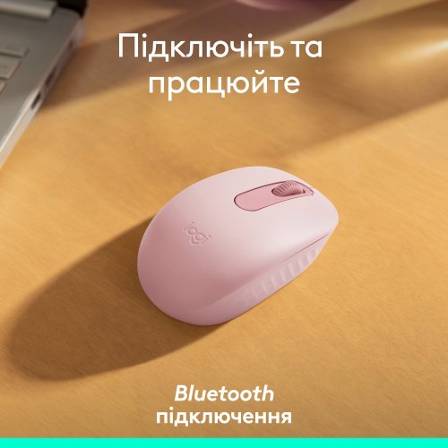 Купити Миша Logitech M196 Bluetooth (910-007461) Rose - ціна в Києві, Львові, Вінниці, Хмельницькому, Франківську, Україні | інтернет-магазин TELEMART.UA фото