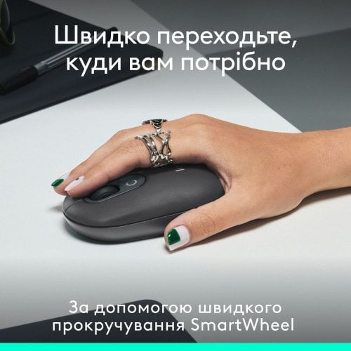 Купить Мышка Logitech POP Mouse with Emoji (910-007412) Graphite - цена в Харькове, Киеве, Днепре, Одессе
в интернет-магазине Telemart фото