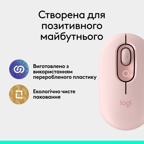 Купить Мышка Logitech POP Mouse with Emoji (910-007413) Rose - цена в Харькове, Киеве, Днепре, Одессе
в интернет-магазине Telemart фото