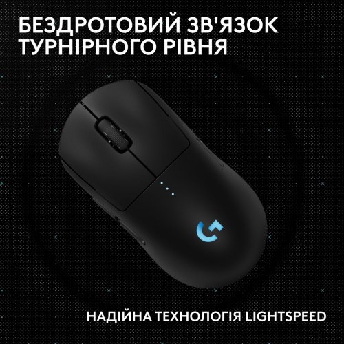 Купить Мышка Logitech Pro 2 Lightspeed Wireless (910-007295) Black - цена в Харькове, Киеве, Днепре, Одессе
в интернет-магазине Telemart фото