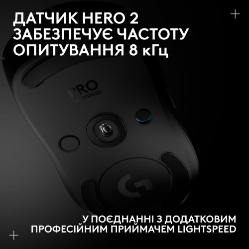 Купить Мышка Logitech Pro 2 Lightspeed Wireless (910-007295) Black - цена в Харькове, Киеве, Днепре, Одессе
в интернет-магазине Telemart фото