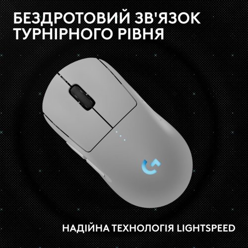Мышка Logitech Pro 2 Lightspeed Wireless (910-007302) White купить в Украине: Киев, Днепр, Харьков, Одесса  | Низкая цена, отзывы, характеристики от TELEMART фото