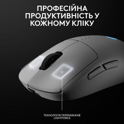 Купить Мышка Logitech Pro 2 Lightspeed Wireless (910-007302) White - цена в Харькове, Киеве, Днепре, Одессе
в интернет-магазине Telemart фото