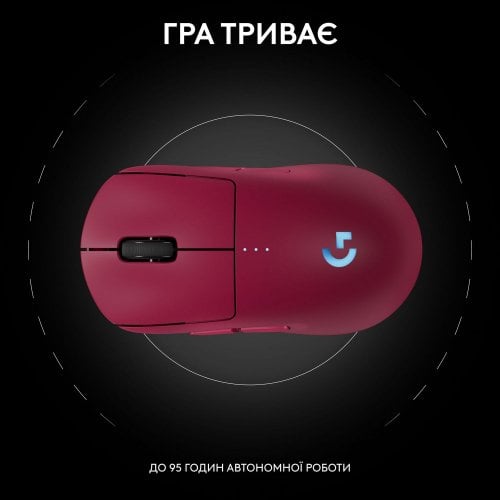 Купити Миша Logitech Pro 2 Lightspeed Wireless (910-007309) Pink - ціна в Києві, Львові, Вінниці, Хмельницькому, Франківську, Україні | інтернет-магазин TELEMART.UA фото