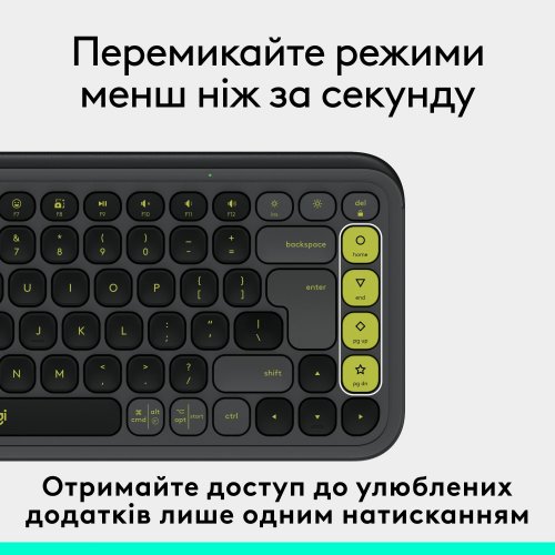 Купить Клавиатура Logitech Pop Icon Keys (920-013157) Graphite - цена в Харькове, Киеве, Днепре, Одессе
в интернет-магазине Telemart фото