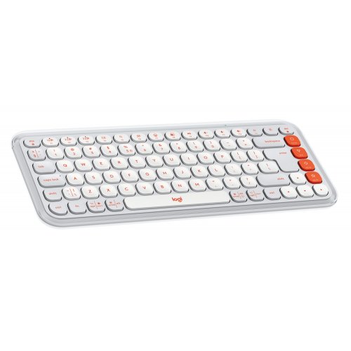 Купить Клавиатура Logitech Pop Icon Keys (920-013072) Off-White - цена в Харькове, Киеве, Днепре, Одессе
в интернет-магазине Telemart фото