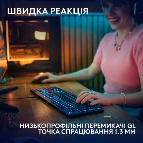 Купити Клавіатура Logitech G915 X Cored GL Tactile Switch (920-012942) Black - ціна в Києві, Львові, Вінниці, Хмельницькому, Франківську, Україні | інтернет-магазин TELEMART.UA фото