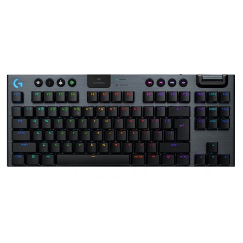 Купить Клавиатура Logitech G915 X Lightspeed TKL GL Clicky Switch Wireless (920-012757) Black - цена в Харькове, Киеве, Днепре, Одессе
в интернет-магазине Telemart фото